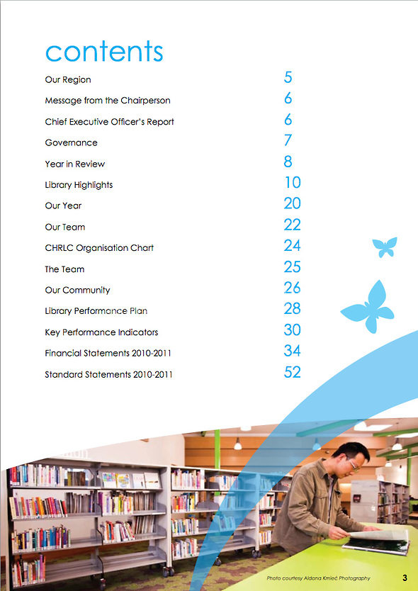 Central Highlands Library Annual Report Commercial Photography