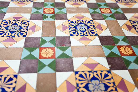 Victorian Interiors mosaic tiles Photography Interior Design Eyre Street Ballarat Residence