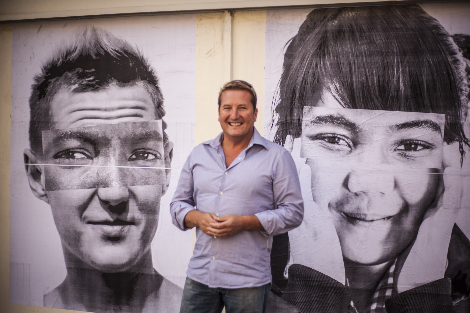 We R You paste up Ballarat artist Aldona Kmiec Craig Willan