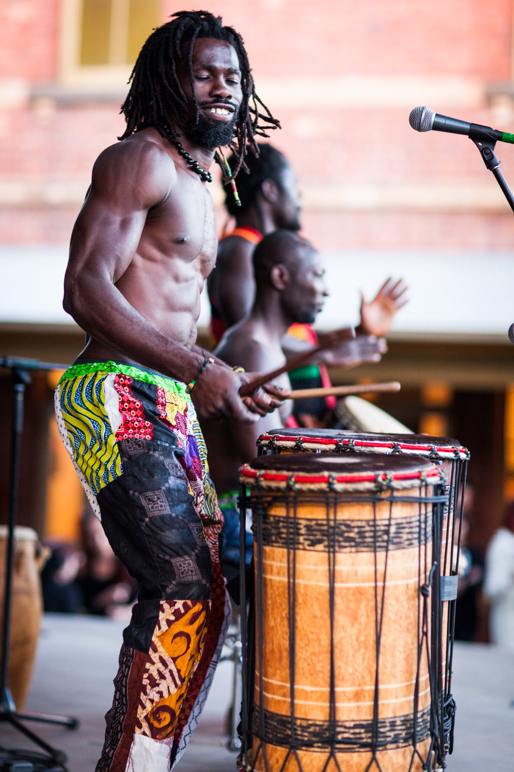 Ballarat Backyard Tasters African drummers