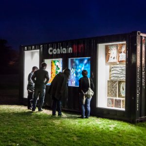Container art exhibition Ballarat Backyard Tasters event