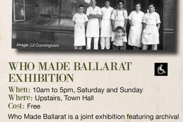 Who Made Ballarat Heritage Weekend Exhibition Aldona Kmiec Photography