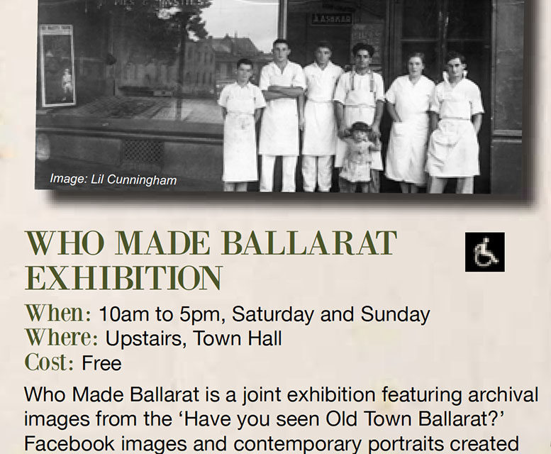 Who Made Ballarat Heritage Weekend Exhibition Aldona Kmiec Photography