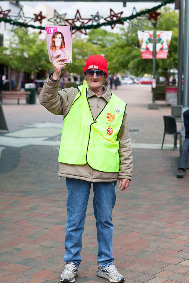 Glenn Aumont Big Issue Distributor Ballarat Photo: Aldona Kmiec 2013