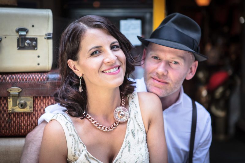 Melbourne weddings Melbourne city wedding photography bride and groom style vintage style hat shop