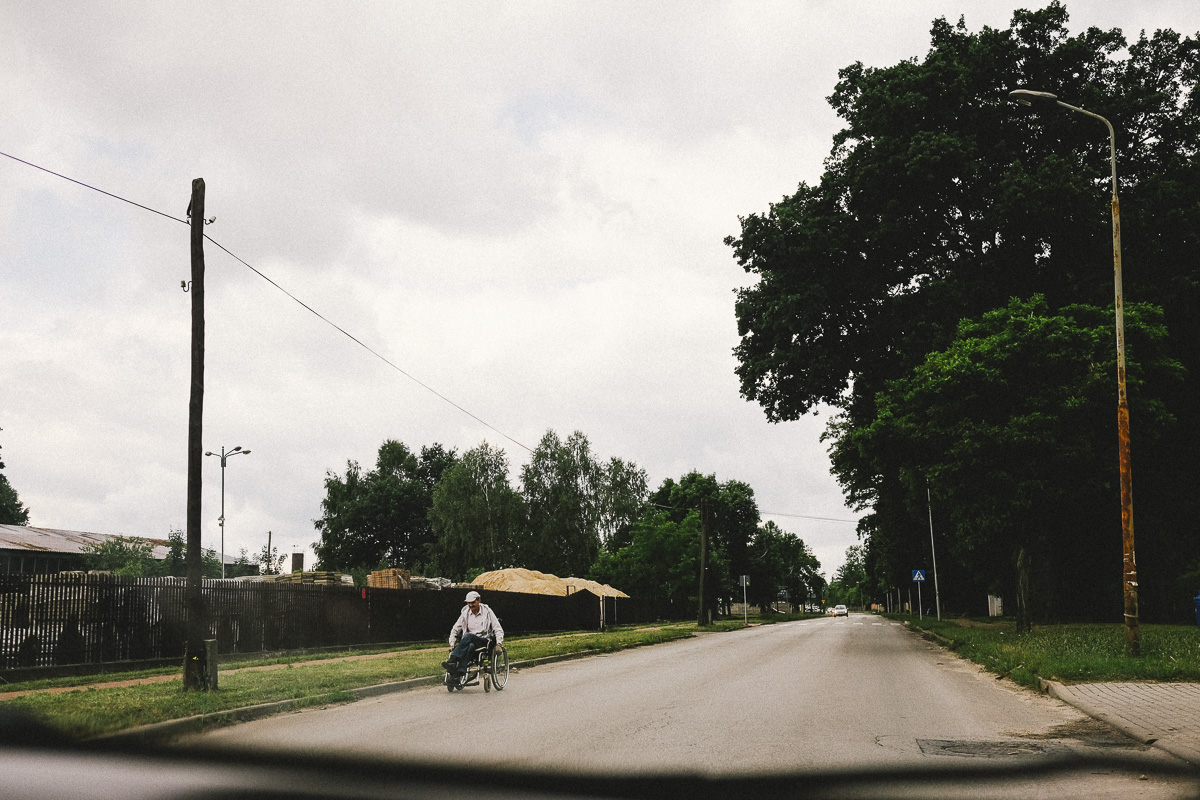 A man on a wheelchair Klobuck, Poland Photo: Aldona Kmiec