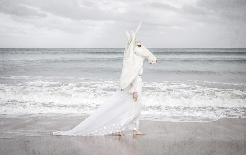 Unicorns are real Warnambool Artist Kirsty Hawkes photographed by artist Aldona Kmiec Photography