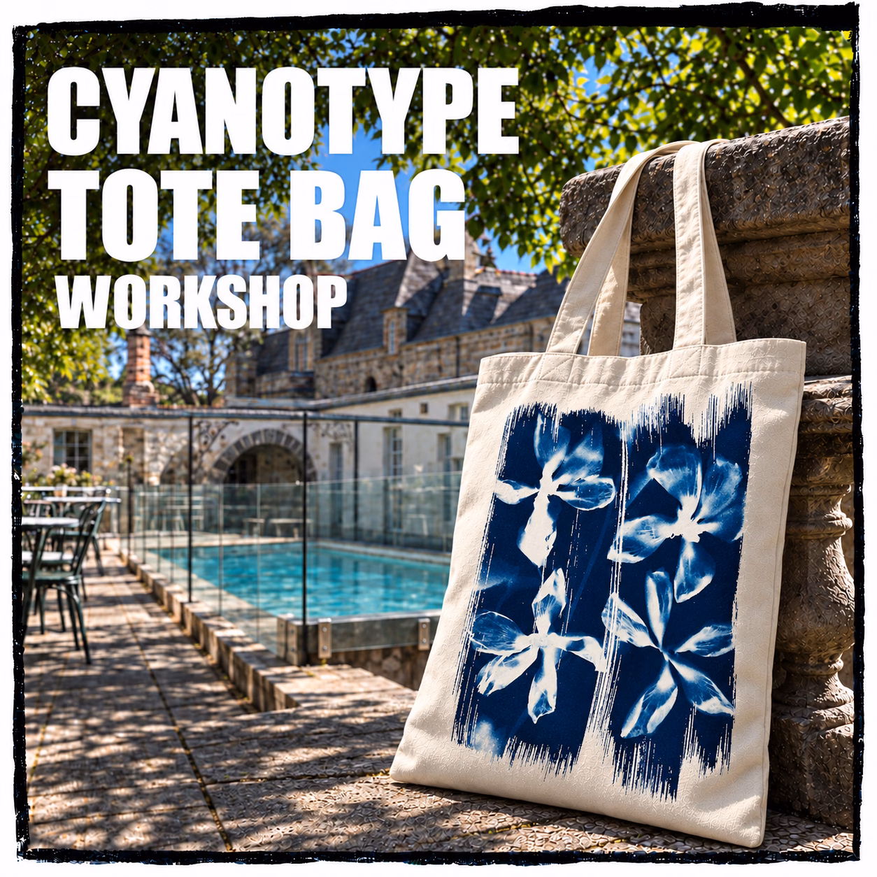 Cyanotype Tote Bag Workshop Montsalvat with Aldona Kmiec