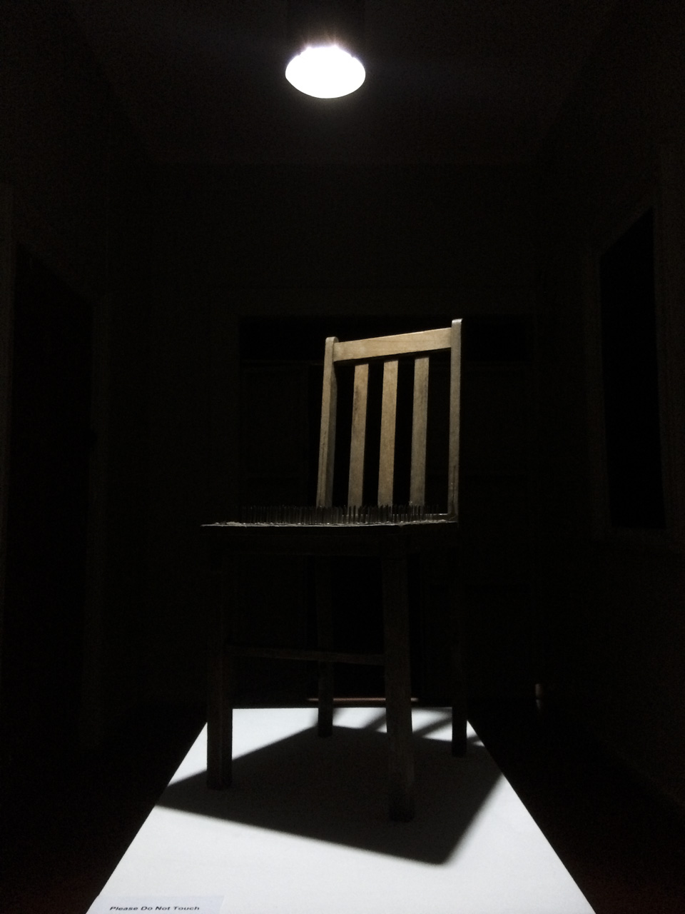 Photographs and Isolation Chair of Nails Ballarat Convent Aldona Kmiec art