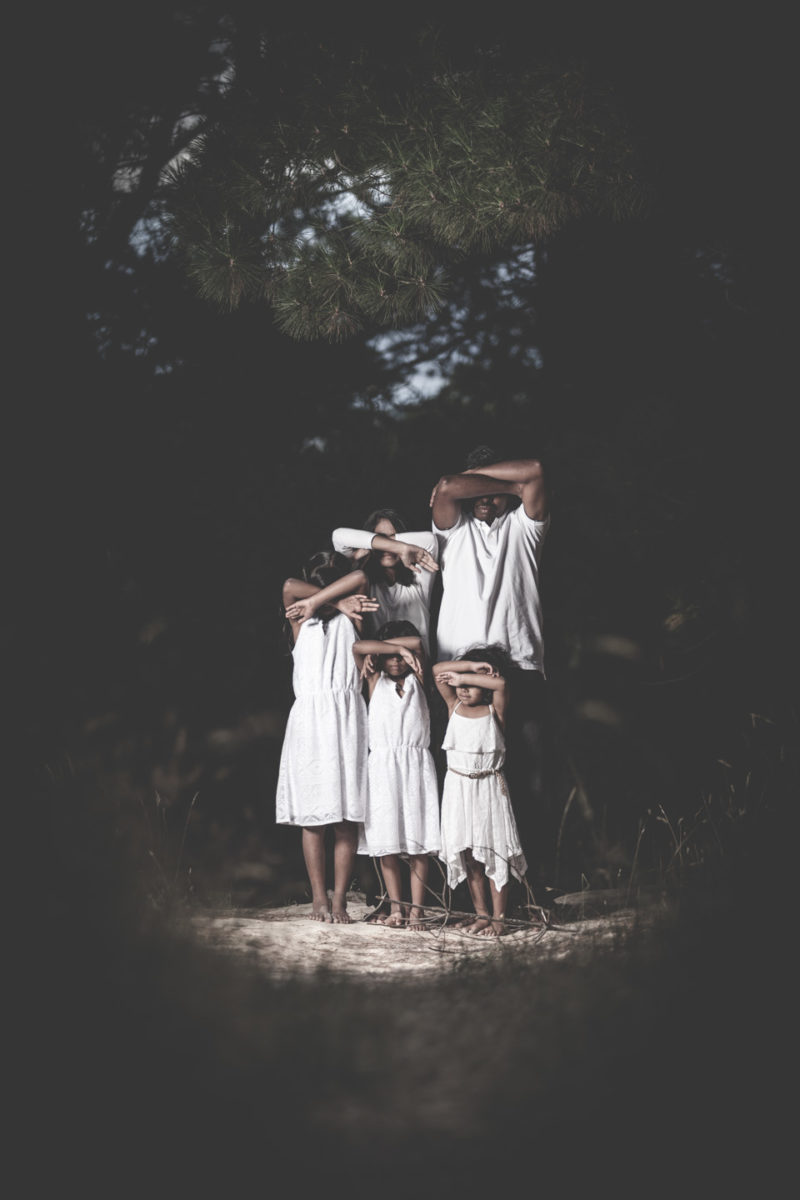 In the process of healing Ballarat family photography by Aldona Kmiec Artist installation Ballarat Convent Tamil Family Ballarat