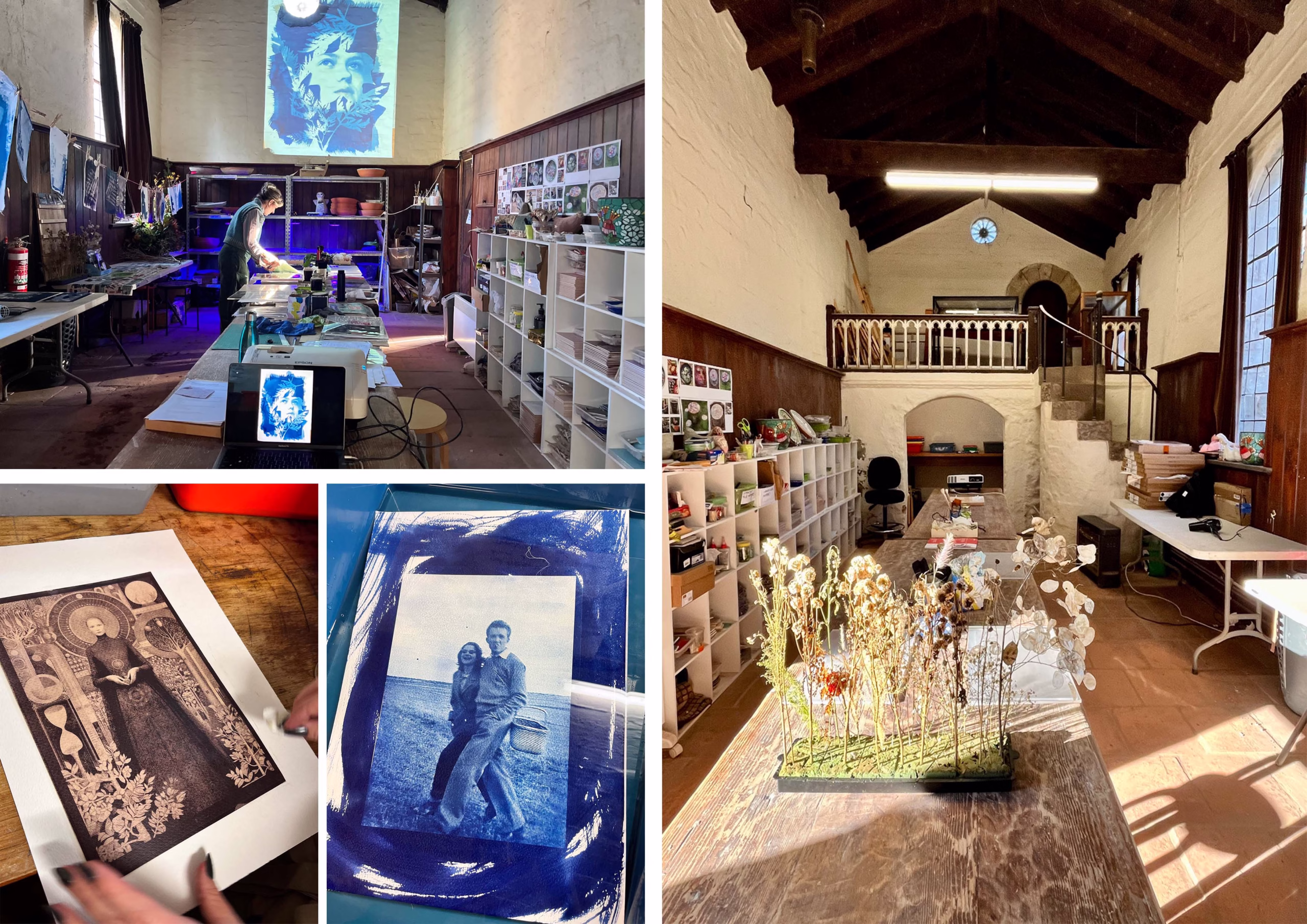 Photographic Cyanotype Workshop at Montsalvat