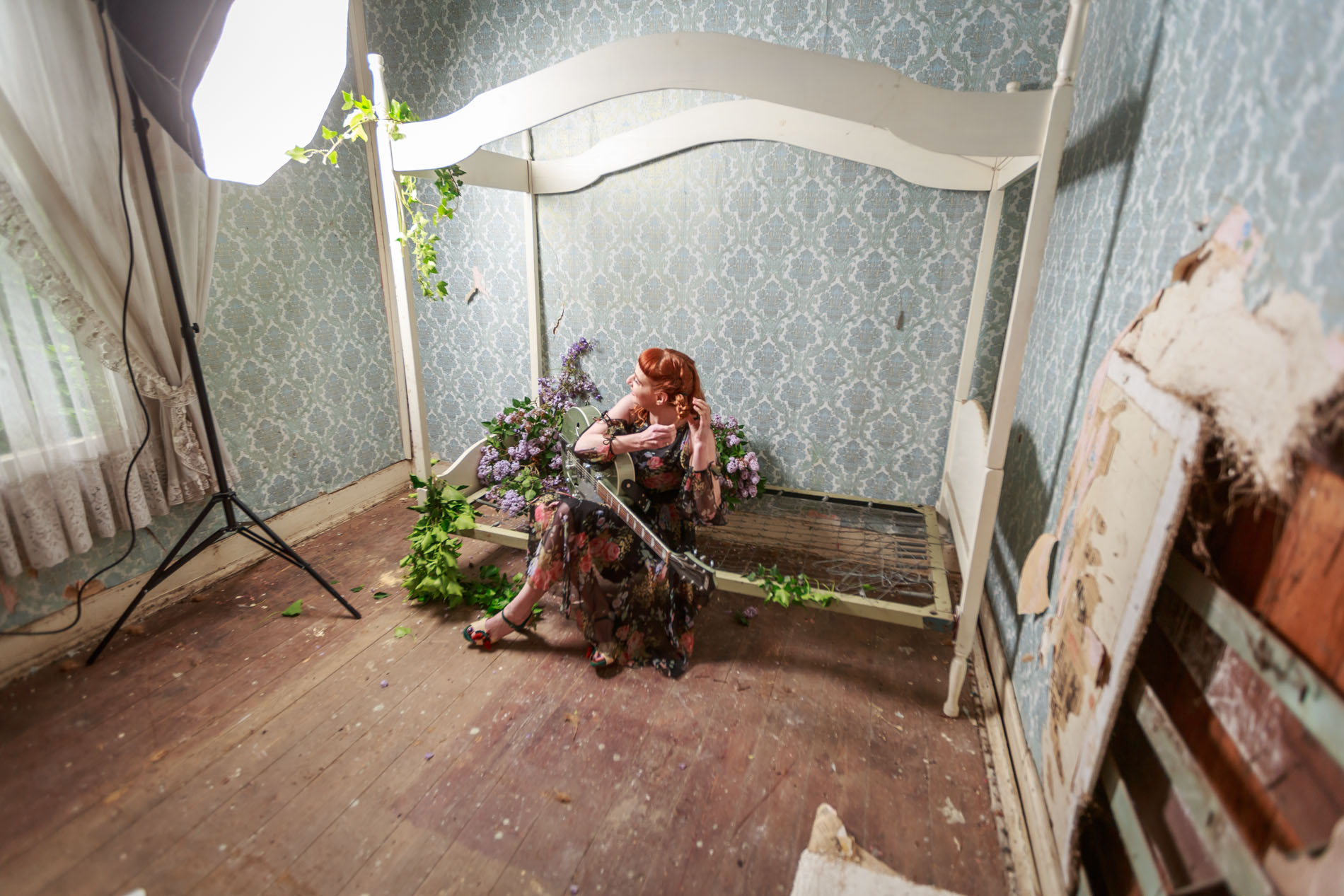 Behind the scenes with Aldona Kmiec musician portrait photoshoot Ballarat