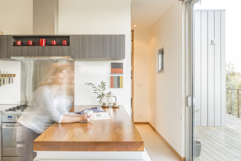 Airbnb Photography owner portrait in the Kitchen view