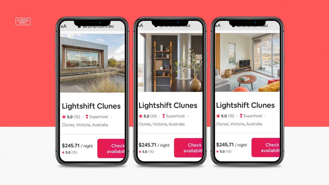 Mobile Airbnb listing