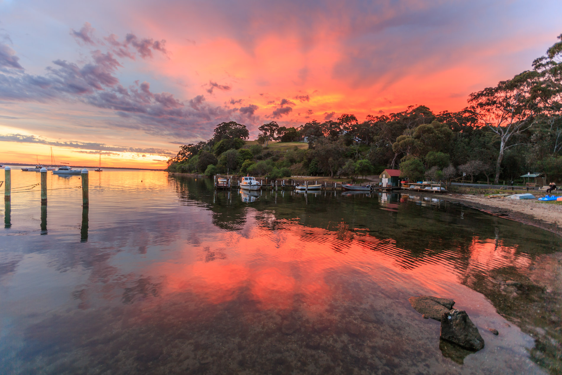 Sunset at Jetty Road in Nungurner Airbnb Photography Gippsland