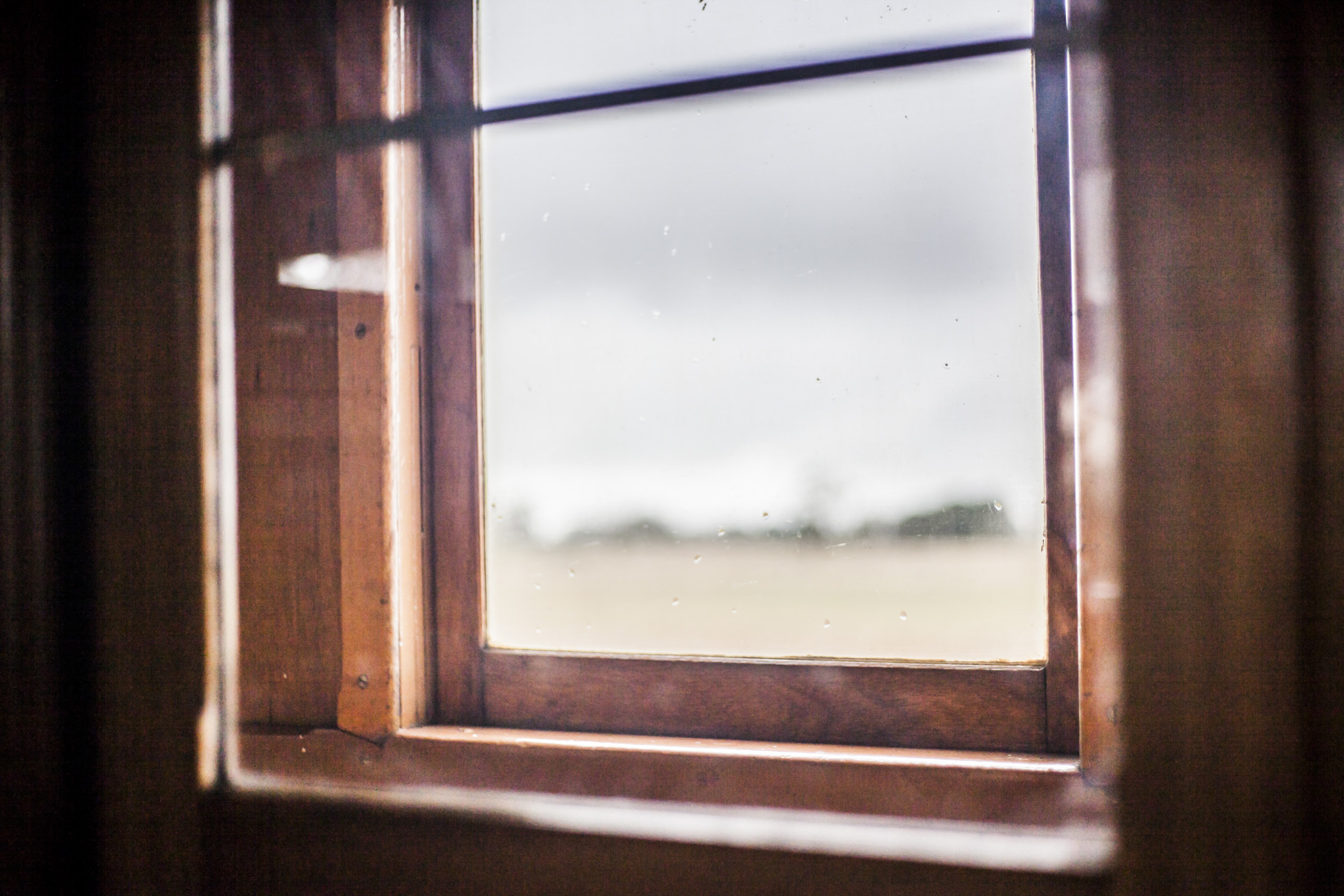 Philosophy of train trips Ballarat Heritage Weekend vintage train window