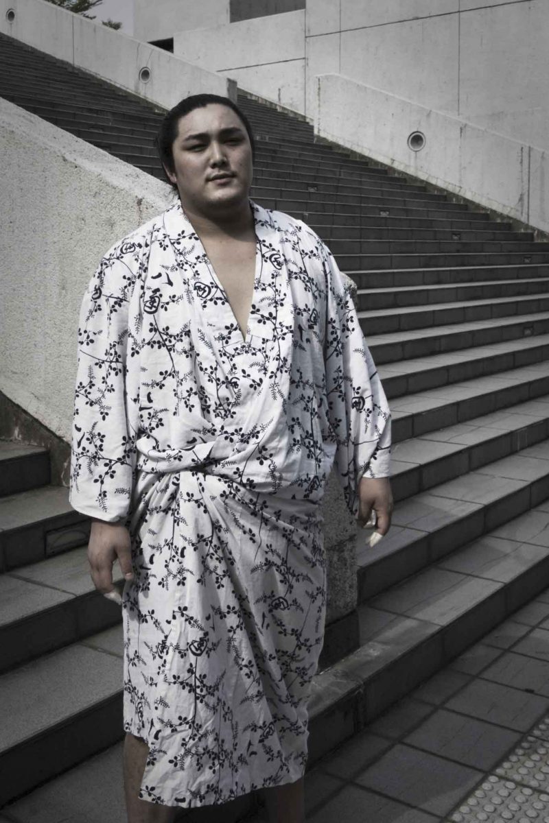 Portrait of a Sumo Wrestler Tokyo Ryogoku national sumo stadium training
