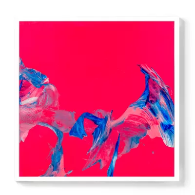 RASPBERRY Framed aart white_Aldona Kmieć Melbourne