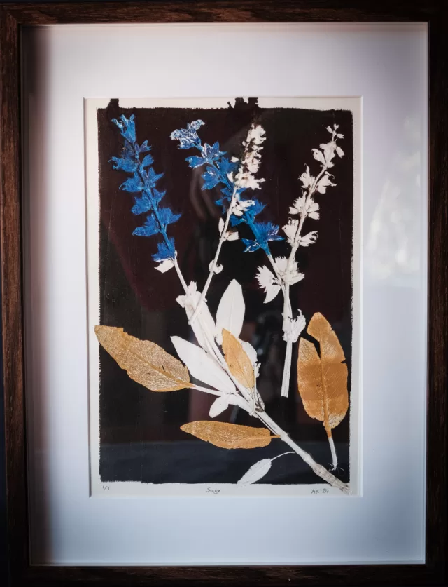 Sage ghost print unique 1 of 1