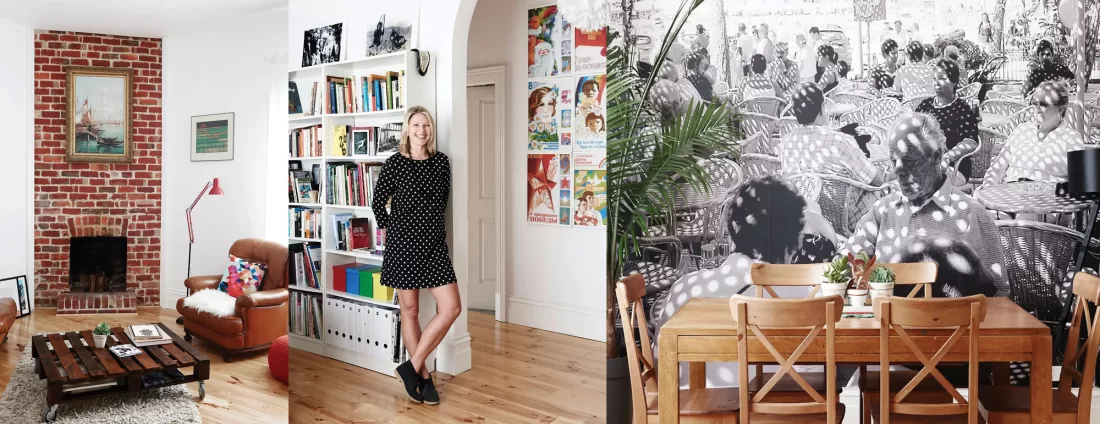 Artist Aldona Kmieć in her studio The Design Files Australia
