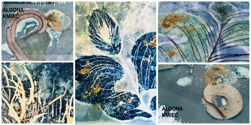 your first cyanotype Cyanotype Workshops Montsalvat with Aldona Kmiec