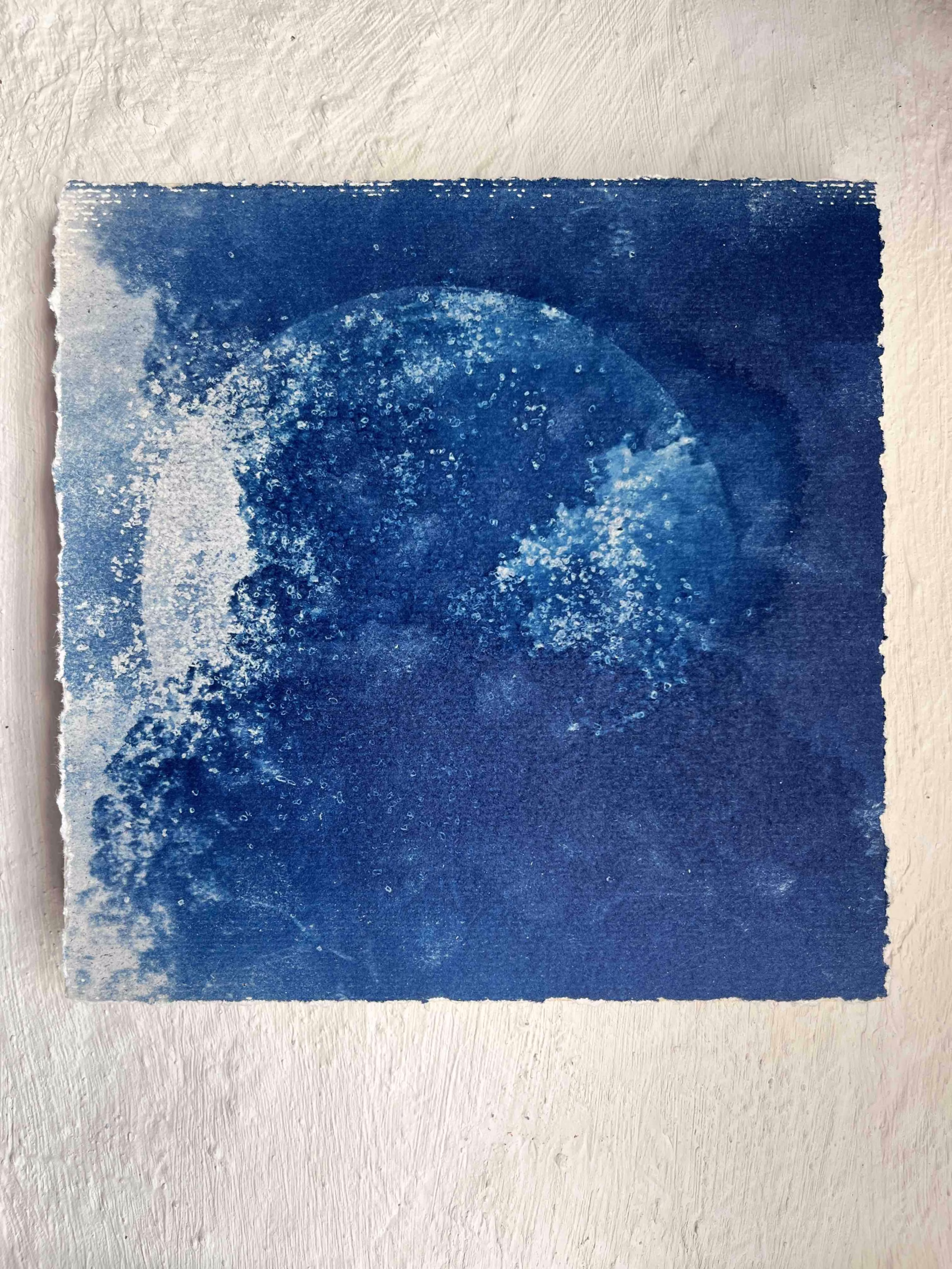 Moon cyanotype
